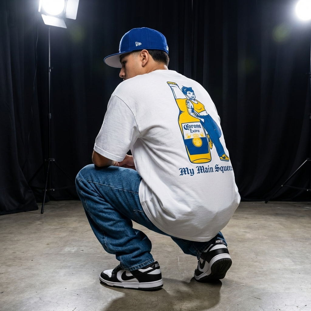 Playera M82 My Main Squeeze - Chola & Beer Streetwear