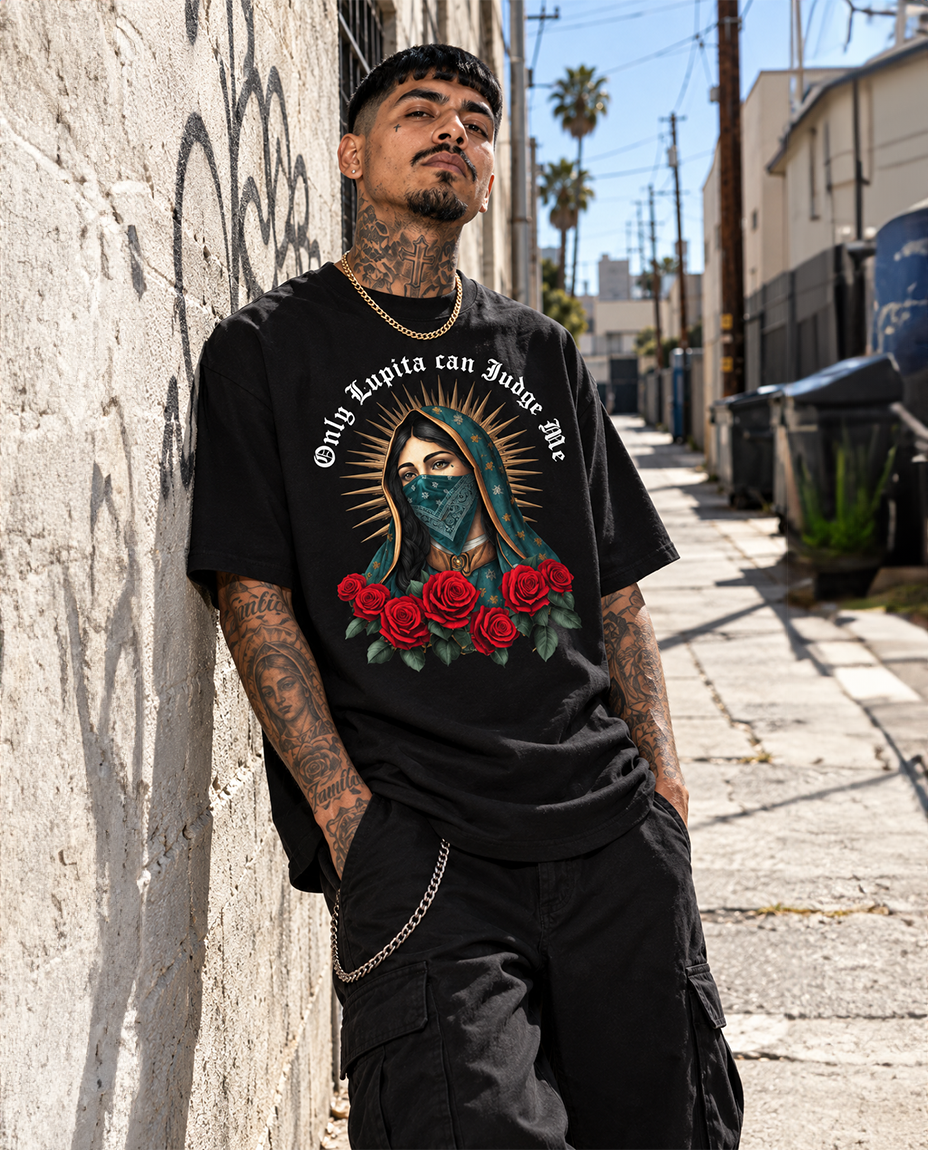 Playera M82 Only Lupita Oversize - Negra