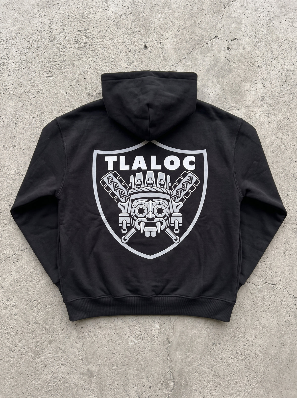 Sudadera Hoodie Tlaloc Rider (Tormenta Negra)