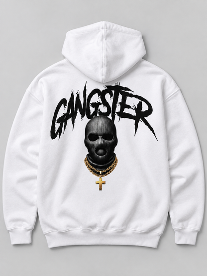 Hoodie Oversize "Gangster Balaclava" - Blanca | M82