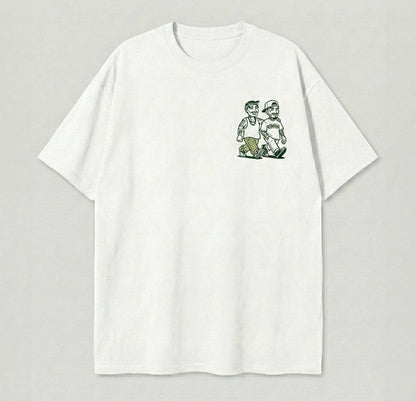 Playera Oversize "Brotherhood" Blanca – M82 [RESTOCK DROP 00]
