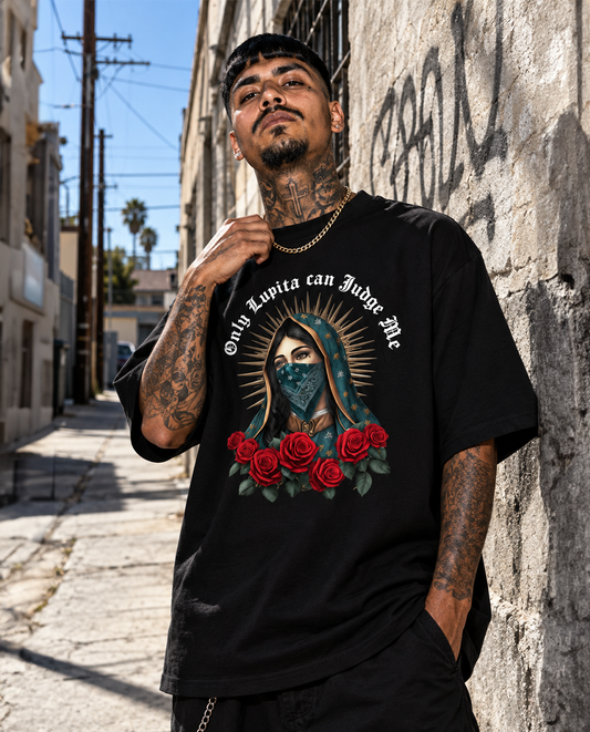 Playera M82 Only Lupita Oversize - Negra